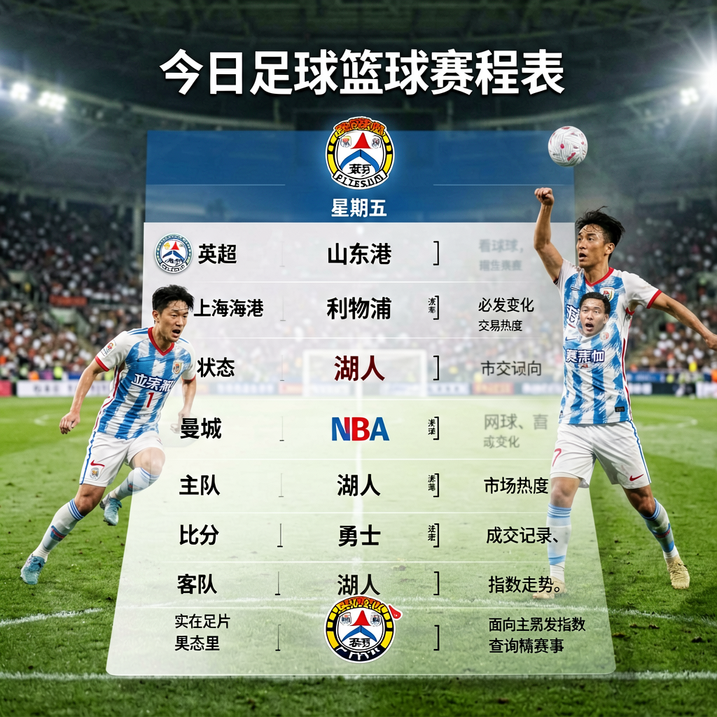 今日足球篮球赛程表